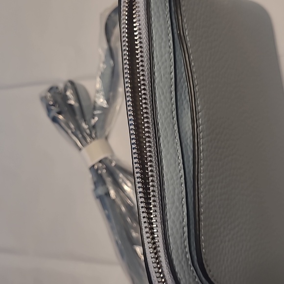 NWT London Fog Women's Ellie Dome Crossbody Bag Color Denim Blue - Picture 6 of 10